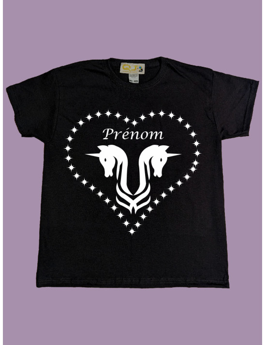 Licorne 1 personnalisable - tee-shirt enfant 5-6 ans
