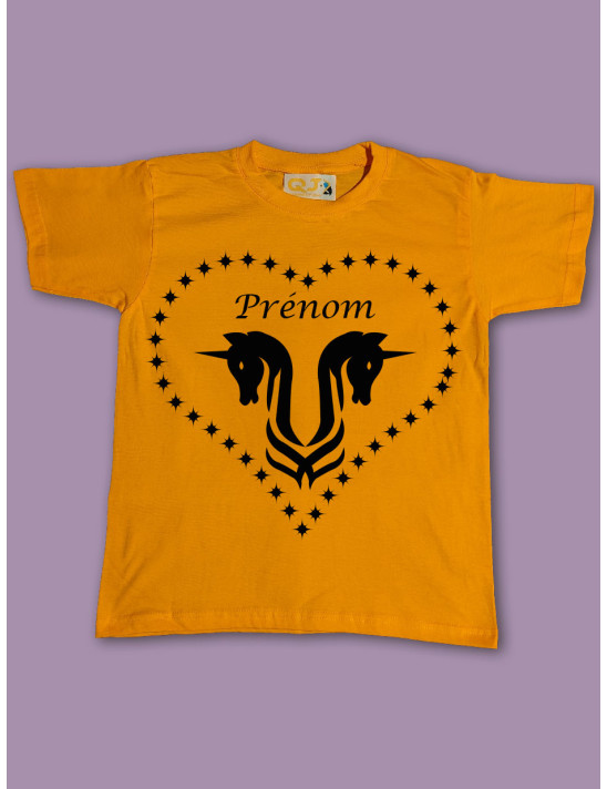 Licorne 1 personnalisable - tee-shirt enfant 7-8 ans