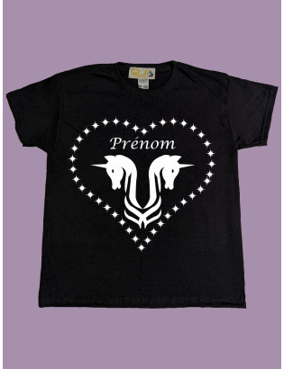 Licorne 1 personnalisable - tee-shirt enfant 7-8 ans