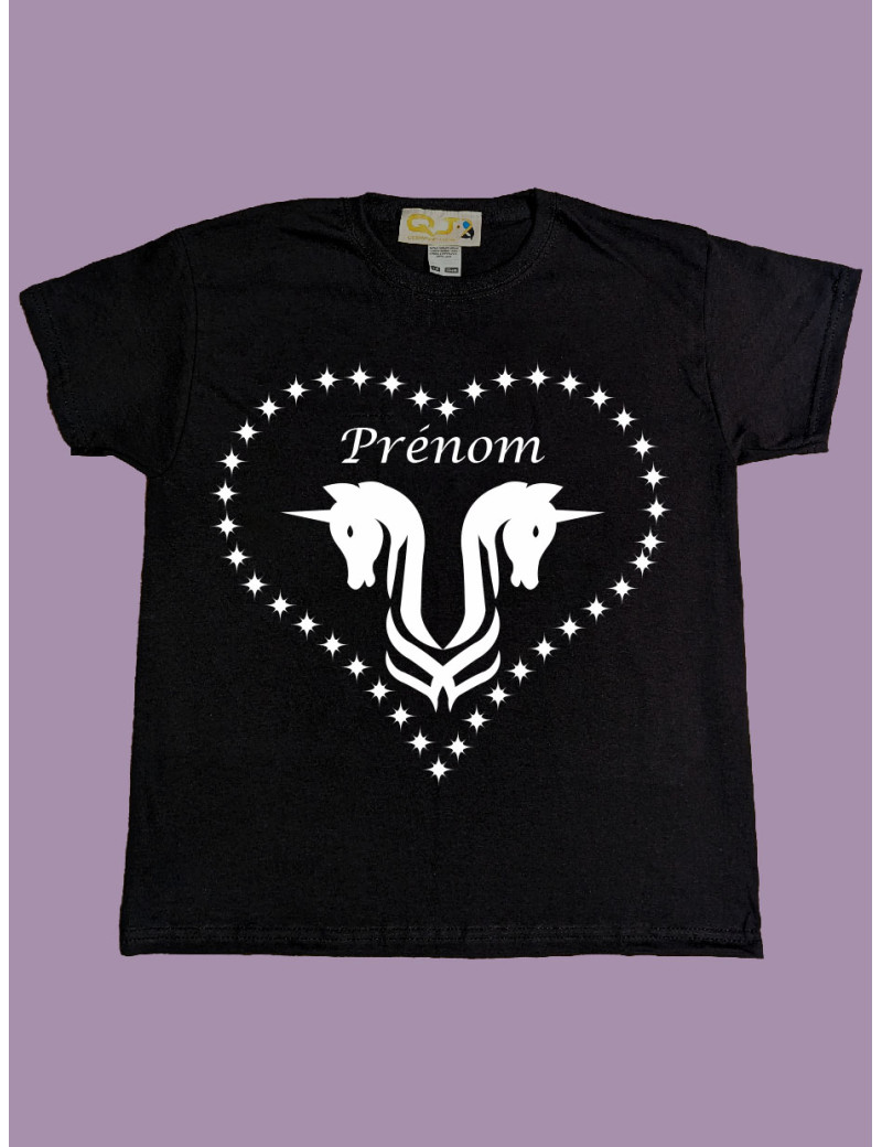 Licorne 1 personnalisable - tee-shirt enfant 7-8 ans