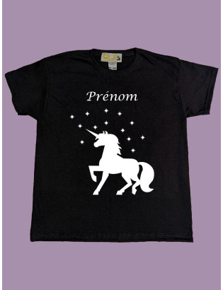 Licorne 2 personnalisable - tee-shirt enfant 9-11 ans