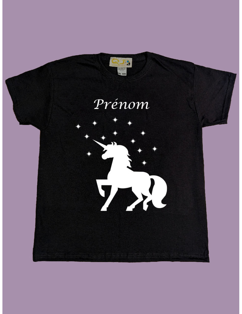 Licorne 2 personnalisable - tee-shirt enfant 9-11 ans