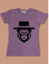 Le singe rigolo avec son chapeau personnalisable- tee shirt