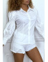 Chemise blanche à manches bouffantes - 2