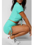 Ensemble push up yoga short et crop top vert - 2