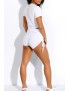 Ensemble push up yoga short et crop top blanc - 5
