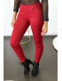 Pantalon slim bordeaux avec 5 poches - 3