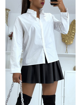 Chemise blanche classique en coton - 5