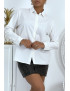 Chemise blanche classique en coton - 7