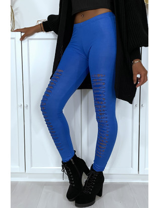 Legging royal effilé à l'avant et doublé en dentelle - 5