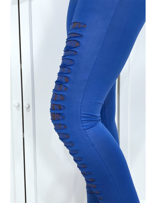 Legging royal effilé à l'avant et doublé en dentelle - 9