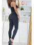Ensemble legging et top fitness noir - 3