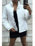 Manteau matelassé blanc très chic et ajustable

 - 2