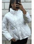 Manteau matelassé blanc très chic et ajustable

 - 4