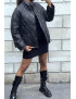 Manteau matelassé noir très chic et ajustable

 - 1