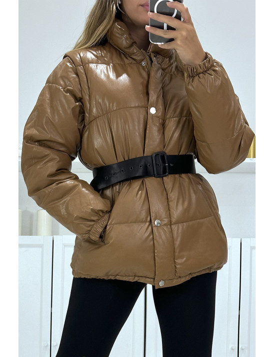 Superbe doudoune camel matelassé 4 en 1 - 6 Superbe doudoune camel matelassé 4 en 1 - 6