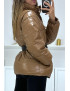 Superbe doudoune camel matelassé 4 en 1 - 8