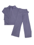 Ensemble pull col roulé tombant over size et palazzo violet - 4
