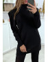 Robe noir scintillante à manches bouffantes - 1