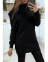 Robe noir scintillante à manches bouffantes - 2