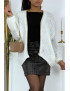 Cardigan blanc en grosse maille - 5