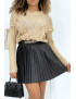 Pull camel col montant femme - 4