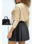 Pull camel col montant femme - 8
