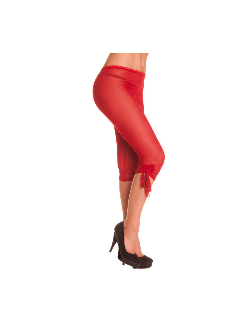 Leggings transparent avec noeud au genoux. - 1