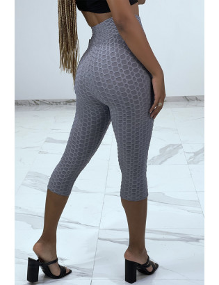 Legging push up gris mi-long anti-cellulite - 1