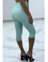 Legging push up vert d'eau mi-long anti-cellulite - 2