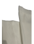 Ensemble pull col roulé over size et jegging en maille côtelé extensible blanc - 3