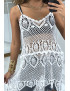 Tunique de plage en crochet blanche - 4