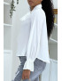 Blouse fluide blanche à manches longues - 3