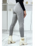 Pantalon canard motif carreaux avec poches et boutons - 1