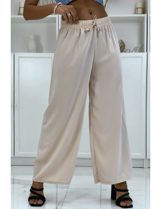 Pantalon palazzo beige très agréable à porter - 1