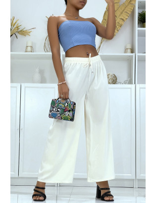 Pantalon palazzo ecru très agréable à porter - 1