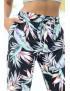 Pantalon à plumes vert d'eau fluide élastique à la taille et aux chevilles - 5