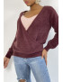 Pull cache coeur bordeaux duveteux et over size - 2