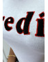 T-shirt blanc avec écriture CREDIT en 3D - 2