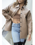 Manteau marron matelassé - 2