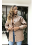 Manteau marron matelassé - 7