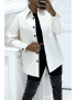 Manteau blanc matelassé - 1