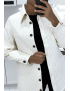 Manteau blanc matelassé - 2