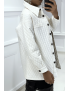 Manteau blanc matelassé - 4