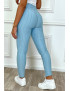 Legging push-up turquoise anti cellulite effet minceur - 1
