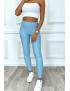 Legging push-up turquoise anti cellulite effet minceur - 2