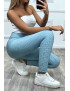 Legging push-up turquoise anti cellulite effet minceur - 5