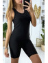 Ensemble cycliste et débardeur push up noir - 1