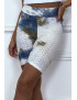 Cycliste tie and dye bleu push-up et anti-cellulite - 4