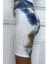 Cycliste tie and dye bleu push-up et anti-cellulite - 5